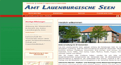 Desktop Screenshot of amt-lauenburgische-seen.de