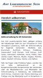 Mobile Screenshot of amt-lauenburgische-seen.de